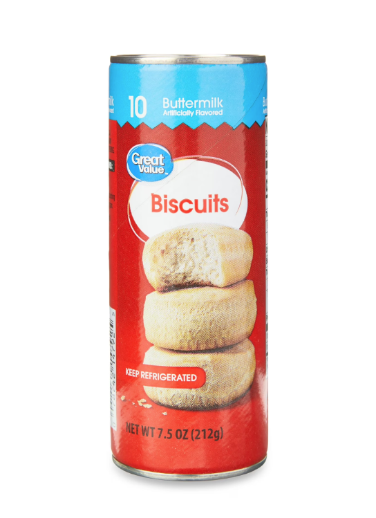 Great Value Regular Buttermilk Biscuits, 7.5 oz, 10 Count product-image