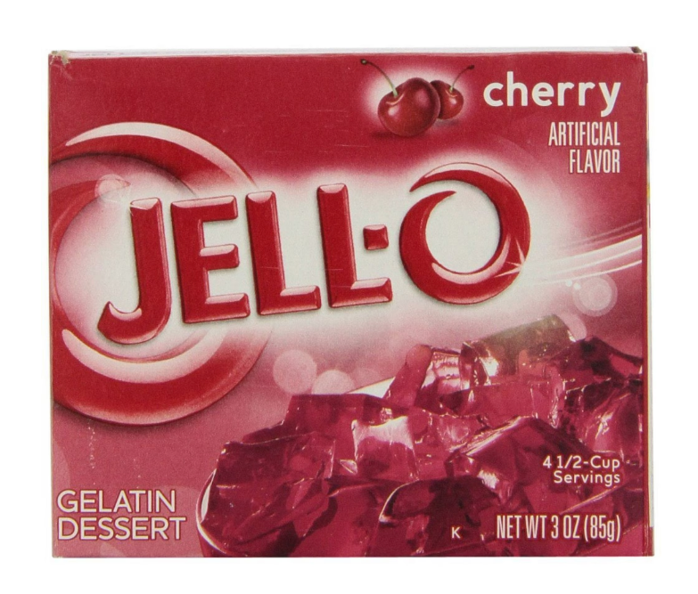 (24 pack) Jell-O Cherry Gelatin Dessert Mix, 3 oz Box product-image