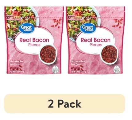 (2 pack) Great Value Real Bacon Pieces, 9 oz product-image