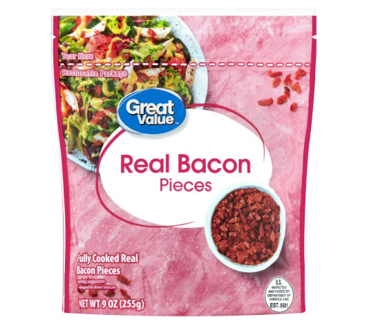 Great Value Real Bacon Pieces, 9 oz product-image