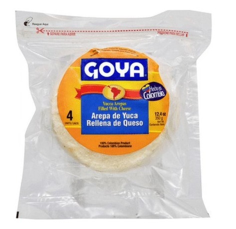 Goya Yuca Arepas Filled with Cheese, 4ct, 12.4 oz product-image