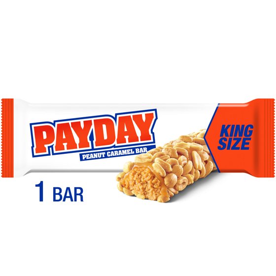 Payday Peanut Caramel King Size Candy, Bar 3.4 oz product-image