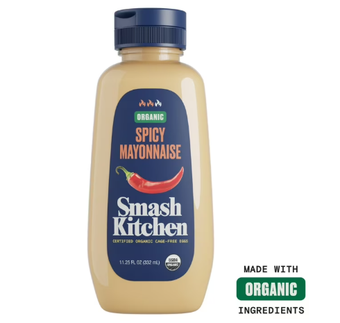 Smash Kitchen Organic Spicy Mayonnaise, 11.25 oz Bottle product-image