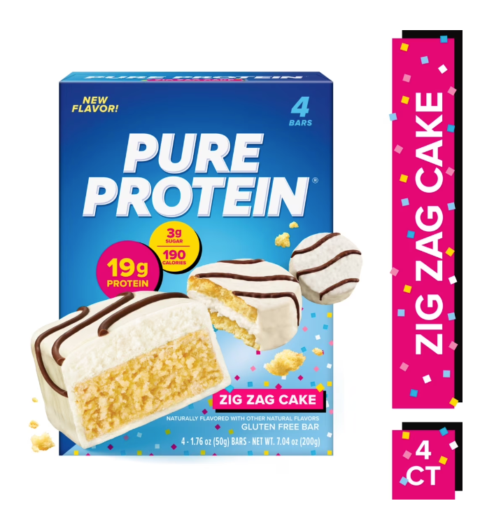 Pure Protein Bars, Zig Zag Cake, 1.76 oz, 4 Count product-image