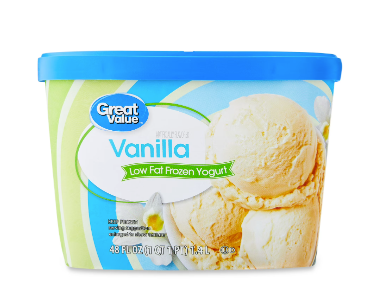 Great Value Vanilla Low Fat Frozen Yogurt, 48 fl oz product-image
