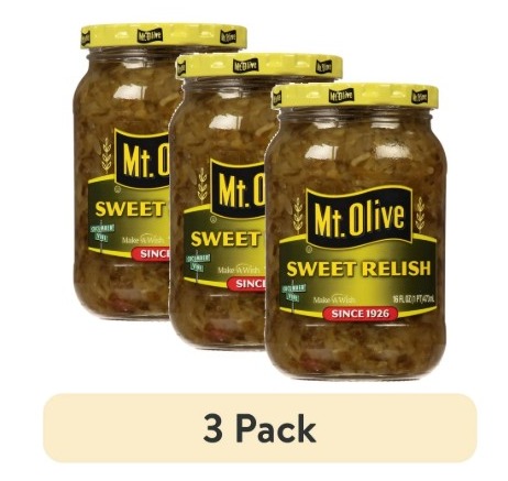 (3 pack) Mt. Olive Sweet Relish, 16 fl oz Jar product-image