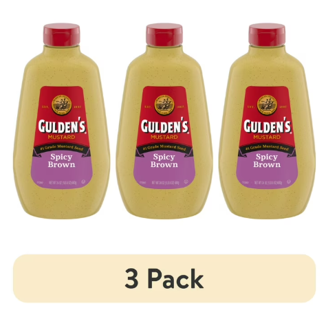 (3 pack) Gulden's Spicy Brown Mustard, 24 oz. product-image