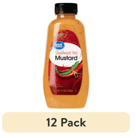 (12 pack) Great Value Southwest Hot Mustard, 12 oz product-image