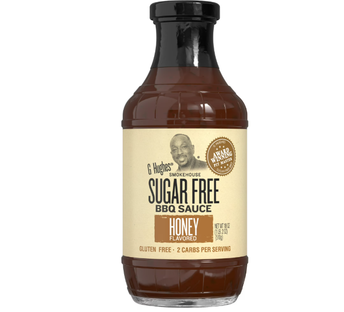 G Hughes Sugar Free Honey Flavored BBQ Sauce, 18 oz product-image