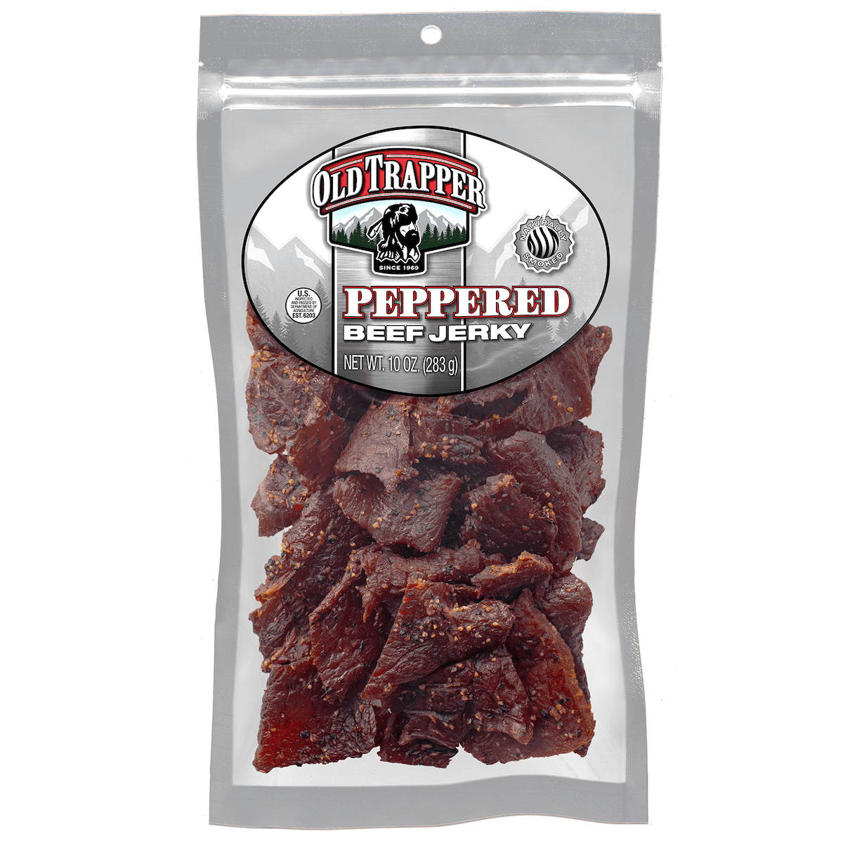 Old Trapper Peppered Beef Jerky 10oz Resealable Bag product-image