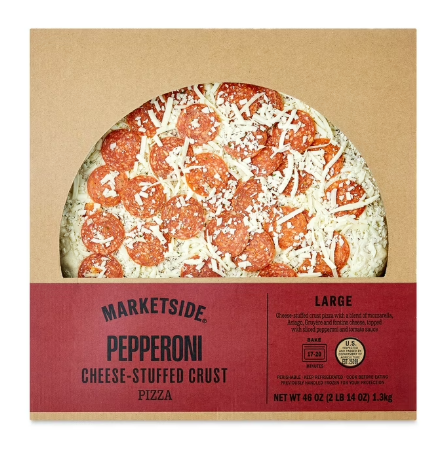 Marketside Cheese-Stuffed Crust Pepperoni Pizza, Marinara Sauce, Large, 46oz (Fresh) product-image