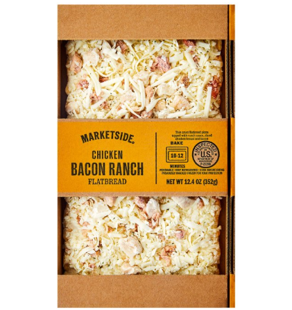Marketside Chicken Bacon Ranch Flatbread Pizza, Ranch Sauce,12.4 oz (Fresh) product-image