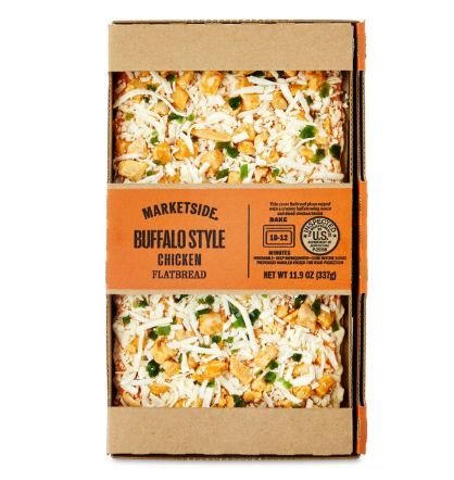Marketside Buffalo Style Chicken Flatbread Pizza, Buffalo Sauce, 11.9 oz (Fresh) product-image