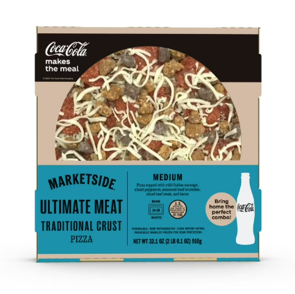 Marketside Ultimate Meat Traditional Crust Pizza, Marinara Sauce, Medium, 12 in, 32.1 oz (Fresh) product-image