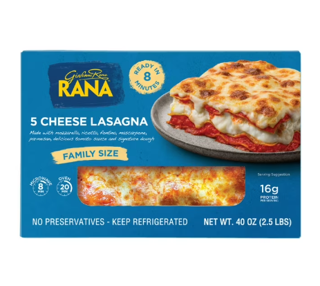 Giovanni Rana Homestyle Lasagna Five Cheese Premium Meal Kit Tray (Family Size, 40oz, Fresh) product-image