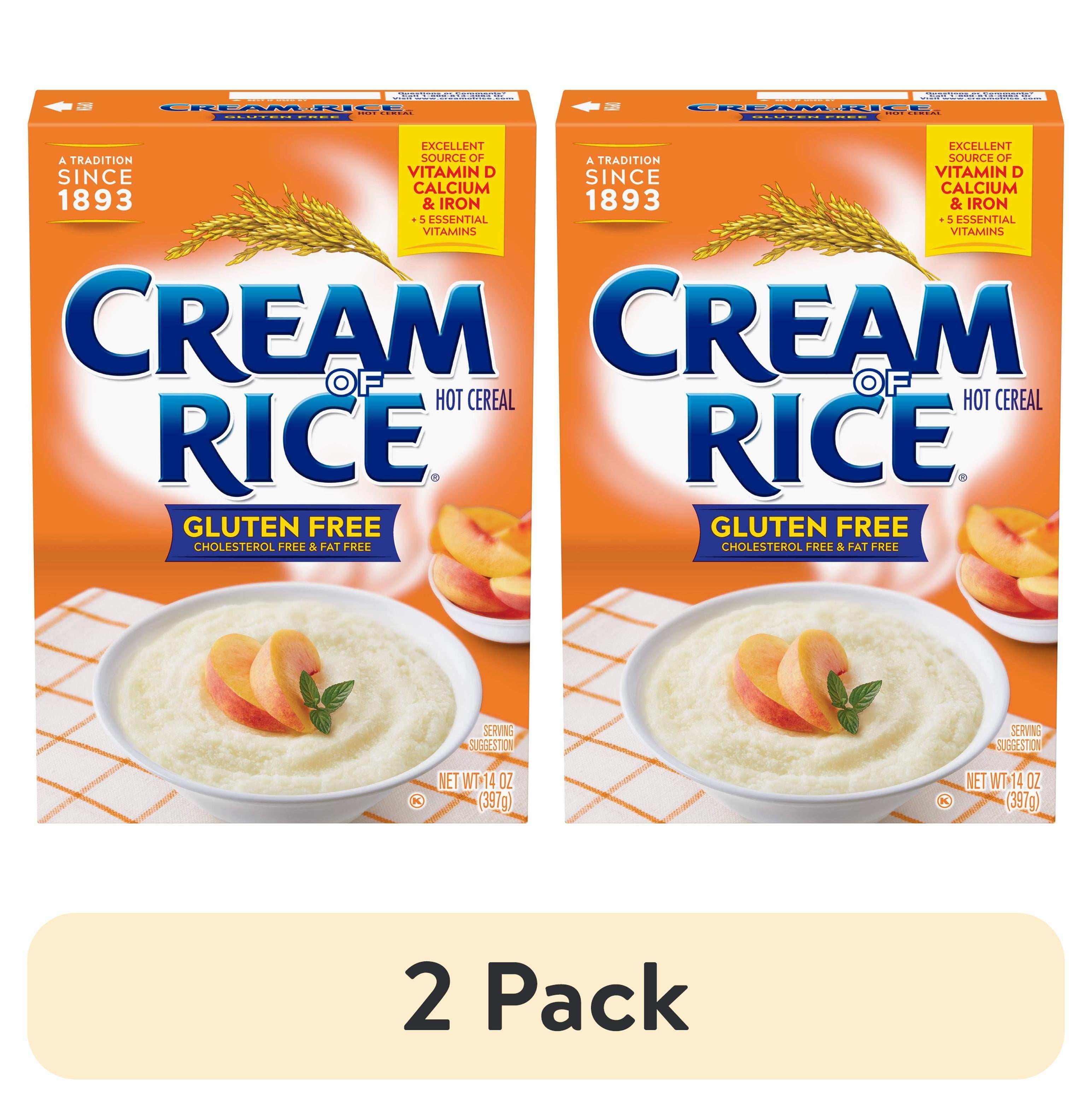 (2 pack) Cream of Rice Gluten Free Hot Cereal, 2.5 Minute, Kosher, Shelf-Stable, 14 oz Box product-image