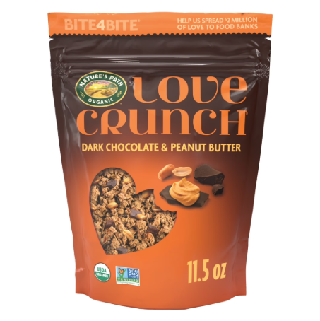 Love Crunch Organic Granola, Dark Chocolate & Peanut Butter, 11.5oz Pouch product-image