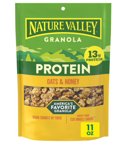 Nature Valley Protein Oats and Honey Granola Pouch, 11 oz product-image