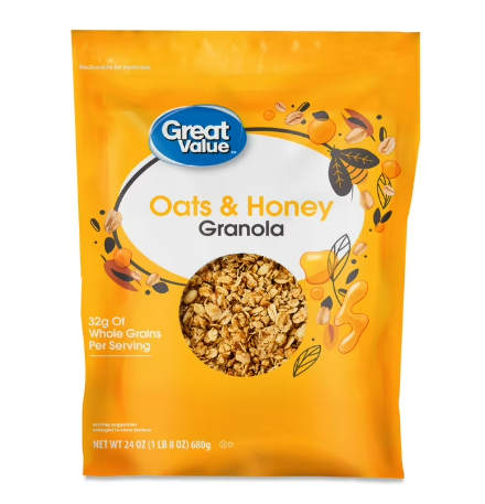 Great Value Oats & Honey Granola, 24 oz product-image