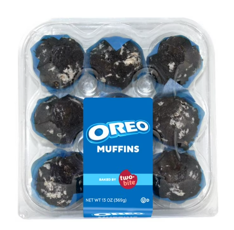 Two-bite Oreo Muffins, 13 oz, 9 Count, Baked (Shelf Stable) product-image