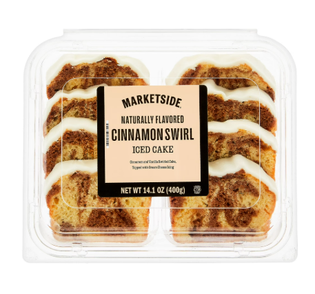 Marketside Iced Cinnamon Sliced Loaf Cake, 14.1 oz, 8 Count product-image