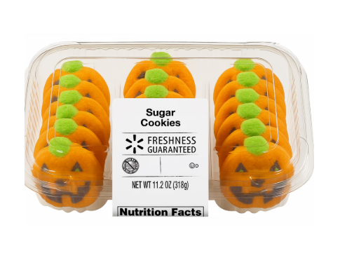 Freshness Guaranteed Tri Pumpkin Face Sugar Cookies, Baked, 11.2 oz, 18 Count product-image