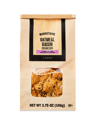 Marketside Decadent Oatmeal Raisin Baked Cookies, 3.75 oz, 3 Count product-image