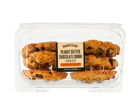 Marketside Decadent Peanut Butter Chocolate Chunk Baked Cookies, 13.5 oz, 6 Count product-image