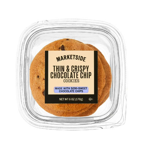 Marketside Thin & Crispy Baked Chocolate Chip Cookies, 6 oz, 8 Count product-image