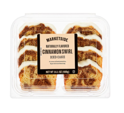 Marketside Iced Cinnamon Sliced Loaf Cake, 14.1 oz, 8 Count product-image