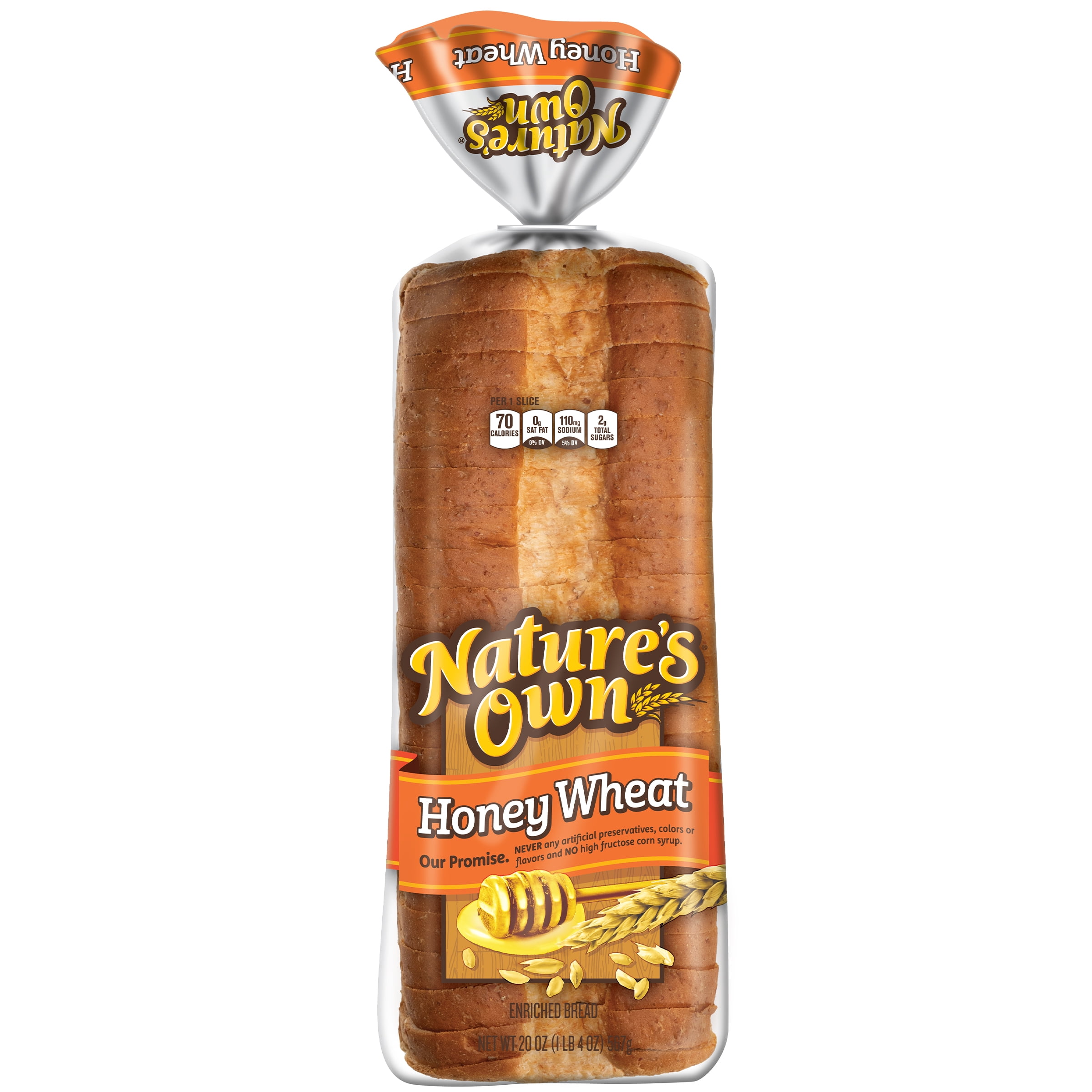 Nature's Own Honey Wheat Sandwich Bread Loaf, 20 oz, Shelf-Stable product-image
