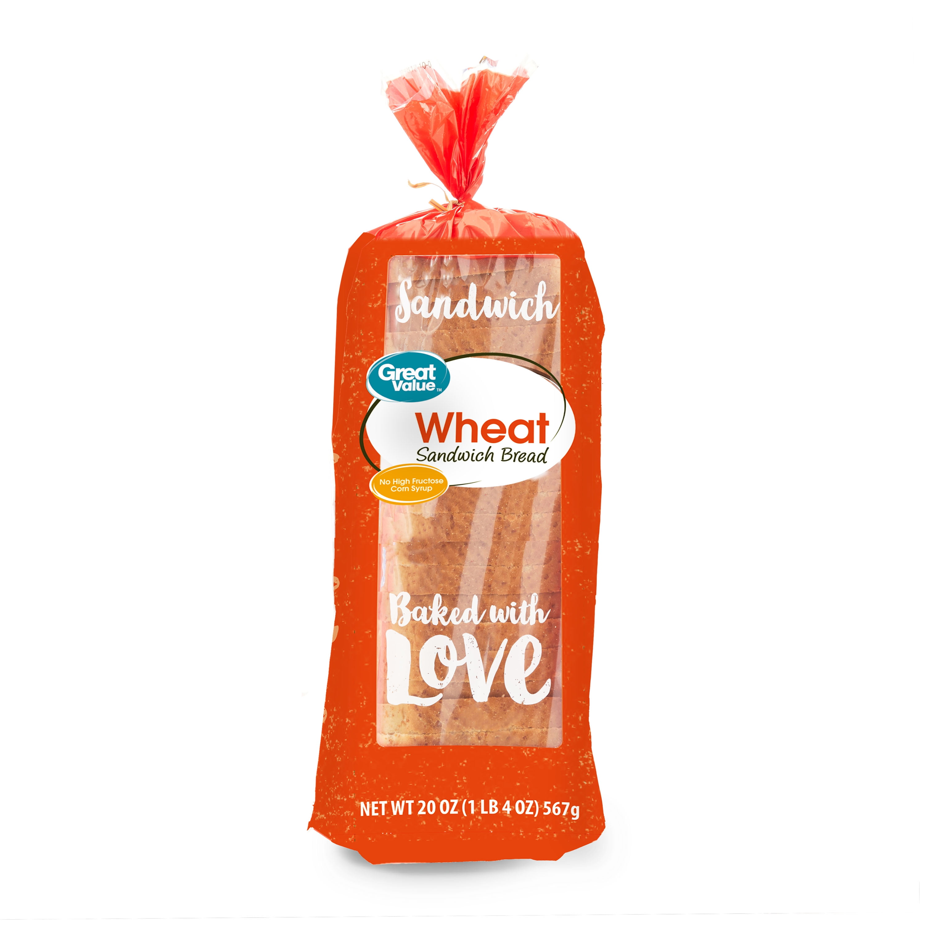 Great Value Wheat Sandwich Bread, 20 oz product-image