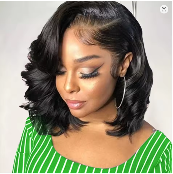 Wear And Go Glueless Bob Wig Human Hair Short Body Wave Lace Front Wigs Pre Cut Brazilian Hair 4X4 Hd Lace Closure Wig For Women