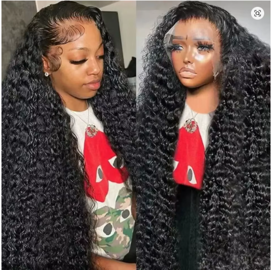 200 Density 40 Inch 13x6 Deep Wave Hd Lace Frontal Wigs Human Hair curly wigs Water Wave 13x4 Lace Front Wig For Black Women Wig