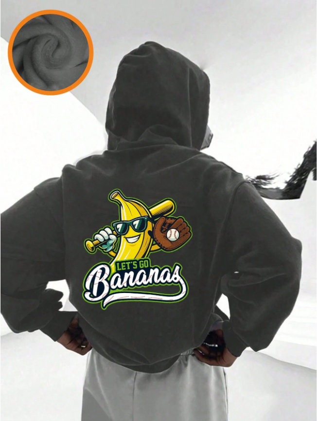 Tween Boy Graphic Print Fleece Lined Hoodie Sweatshirt, Warm & Comfortable For Autumn/Winter