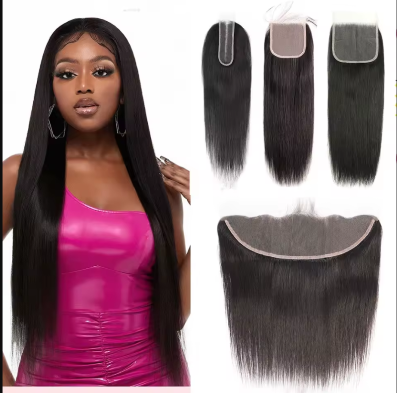 2x6 Lace Closure Human Hair Straight Human Hair Closure Frontal 4x4 5x5 Top Lace Closure Prepluck 13x4 Ear to Ear Lace Frontal
