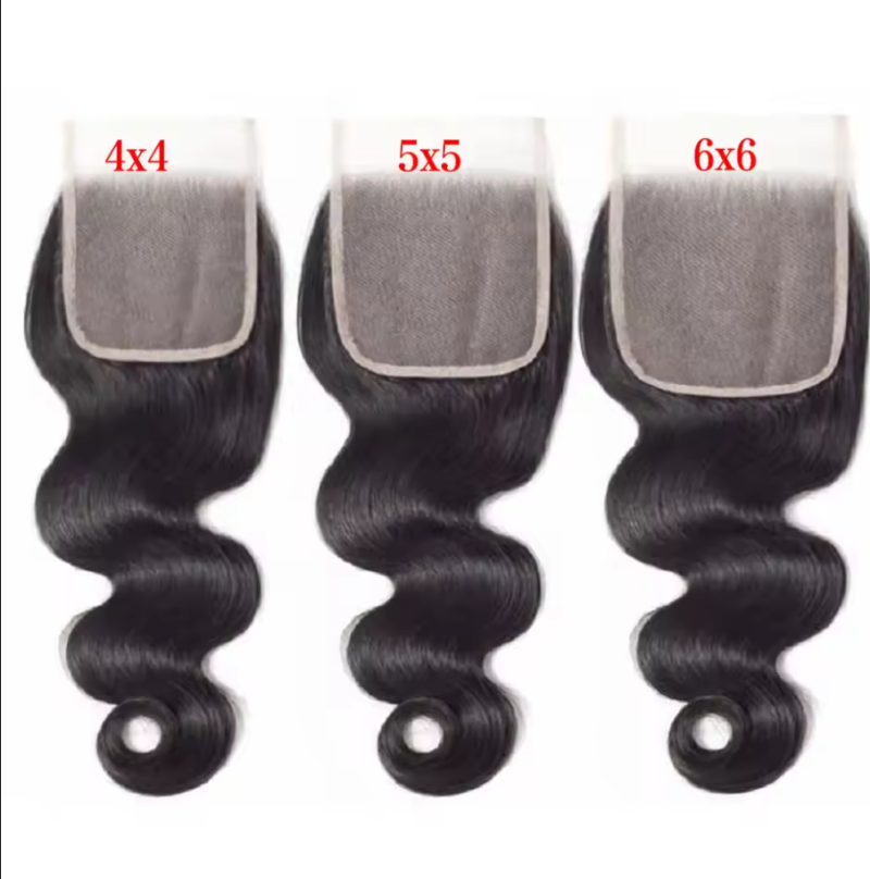 4x4 5x5 Body Wave Closure 6x6 Human Hair Lace Frontal Closure For Women Hair Extensions Swiss Lace Brazilian Human Hair