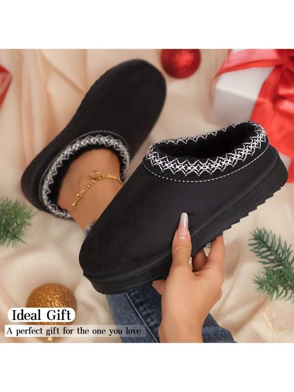 Women's Padded Cotton Snow Boots With Thick Bottom For Warmth And Style Women Platform Shoes