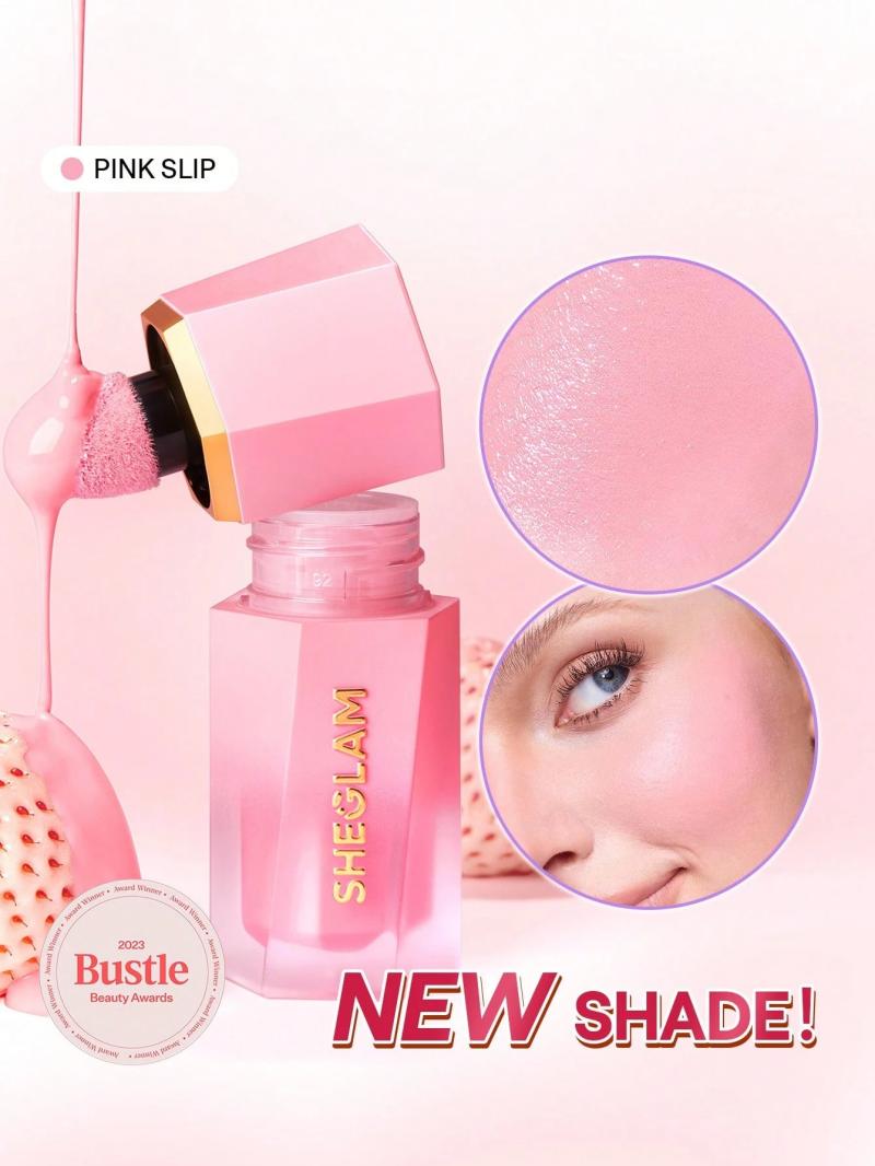 Color Bloom Liquid Blush-Pink Slip Rare Brand Beauty Makeup Face Paint Cosmetic For Women Girls Perfect For Winter Ideal For Y2K Fancy Fashion Suitable For Birthday Christmas Gift Party Ready Best Color