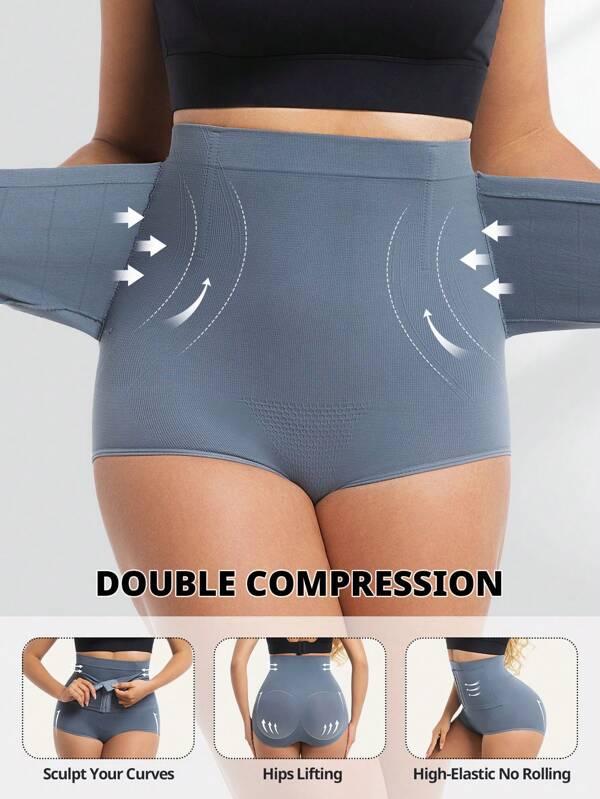 FLARIXA Women Seamless High Waist Waist Cincher Panty Briefs Strong Compression Shaperwear Tummy Control Body Shaper Belly Shaping Butt Lifting Underwear