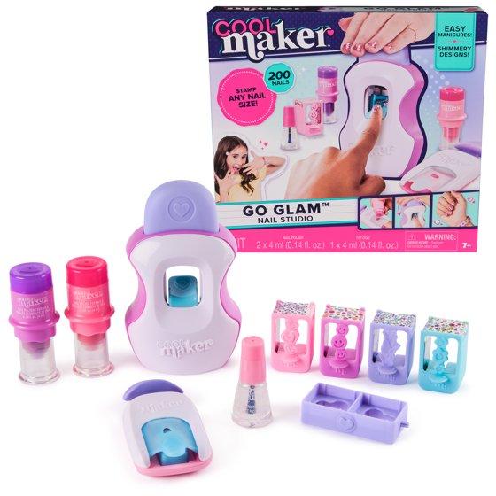 Cool Maker, GO GLAM Nail Art Studio Stamper Toy, Nail Polish Applique (Packaging May Vary)