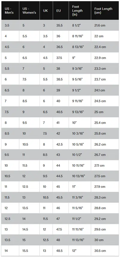 size-chart